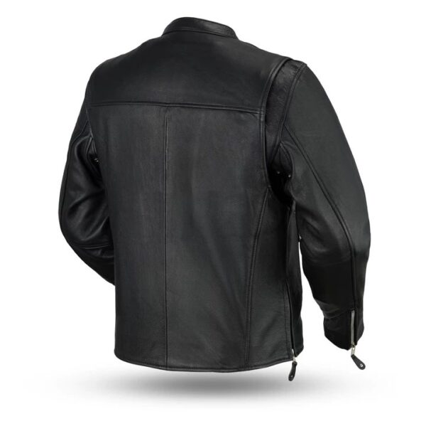 Mens Ace Clean Cafe Style Leather Jackets