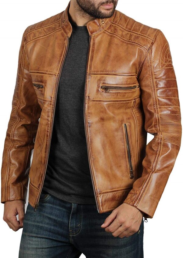Mens Brown Motorcycles Leather Jacket