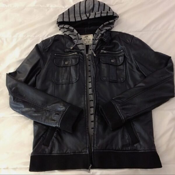 Mens Chor Smooth Black Leather Jackets