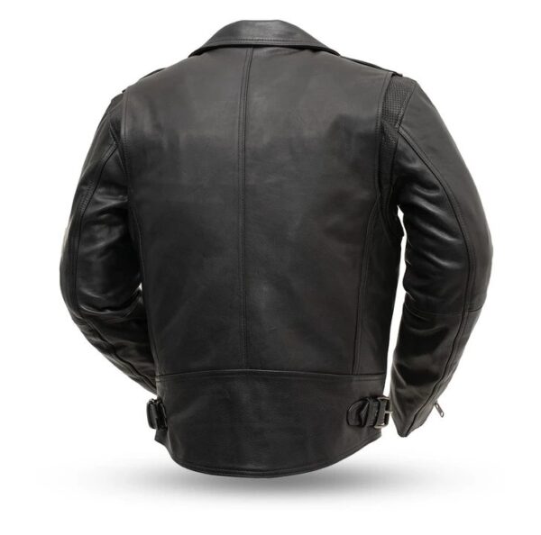 Mens Enforcer Black Leather Motorcycle Jackets