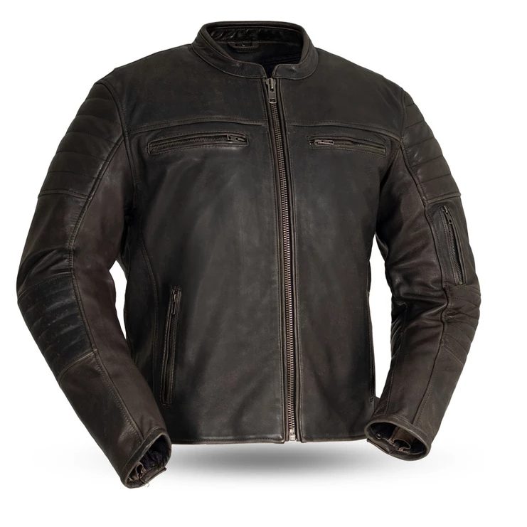 Commuter Motorcycle Leather Jacket - Right Jackets