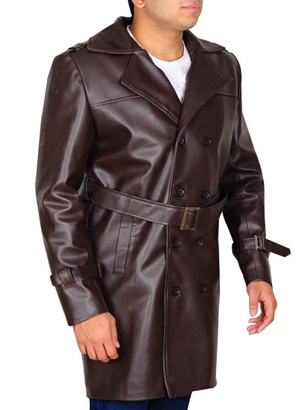 Mens Fashion Outerwear Vintage Warm Winter Military Trench Coats