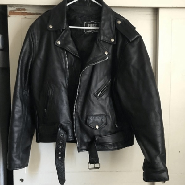Mens First Genuine Leather Jacket