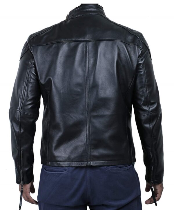 Mens Genuine Lambskin Biker Leather Jackets