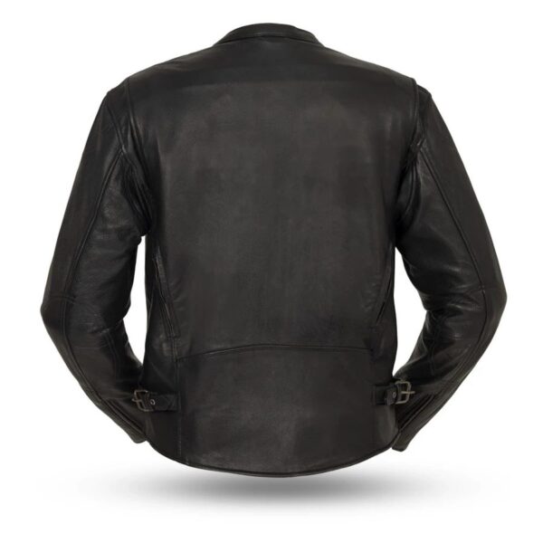 Mens Indy Motorcycle Black Leather Jackets
