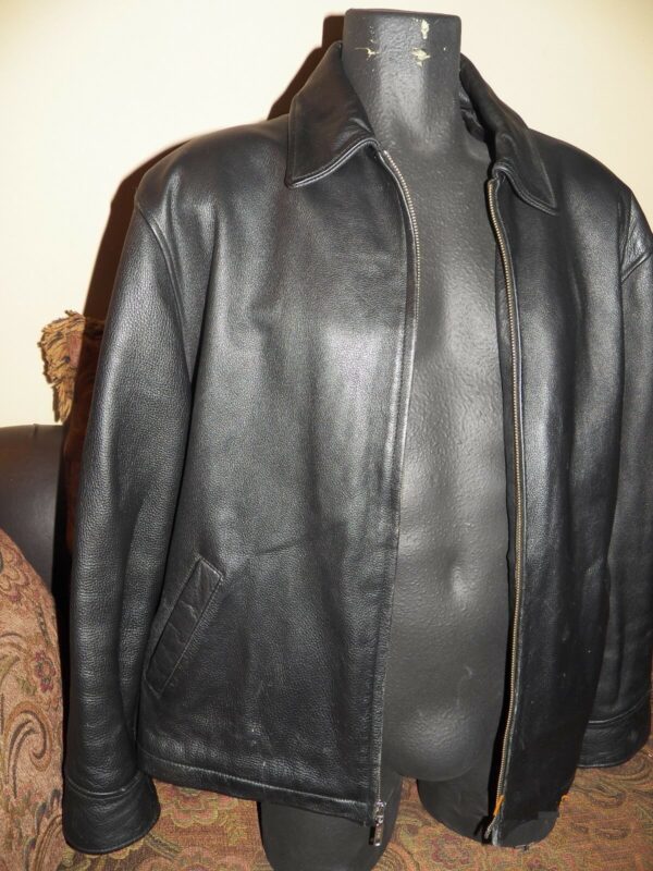 Mens John Ashford Black Leather Jackets