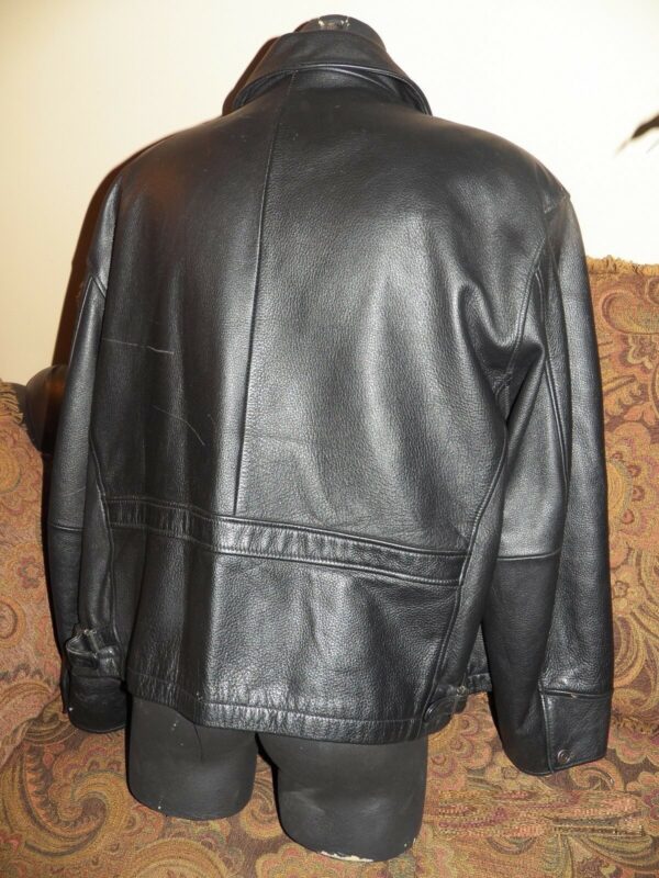 Mens John Ashford Blacks Leather Jacket