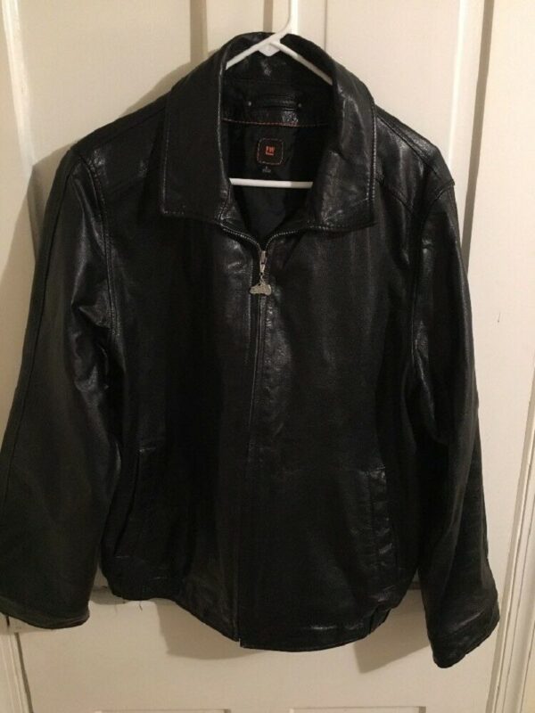 Men's LW Black Motorcycle Leather Jacket