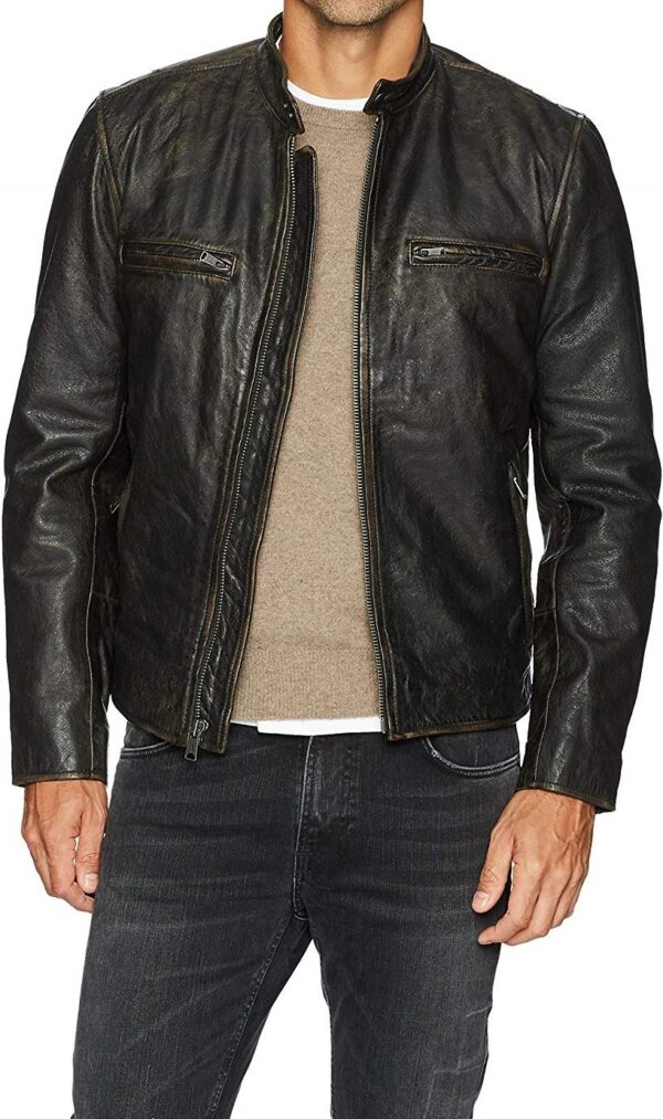Men's Lucky Brand Black Leather Jacket