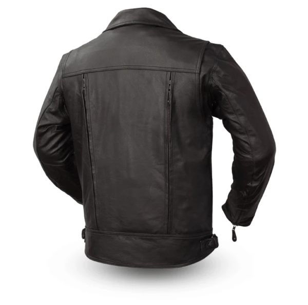 Mens Mastermind Black Leather Motorcycle Jackets