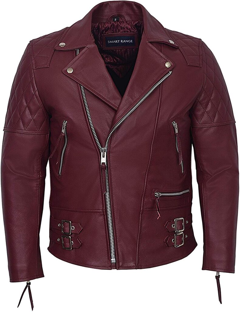 Oxblood Leather Jacket - Right Jackets