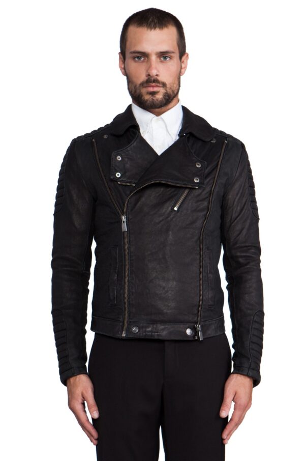 Mens Paris Black Leather Jacket