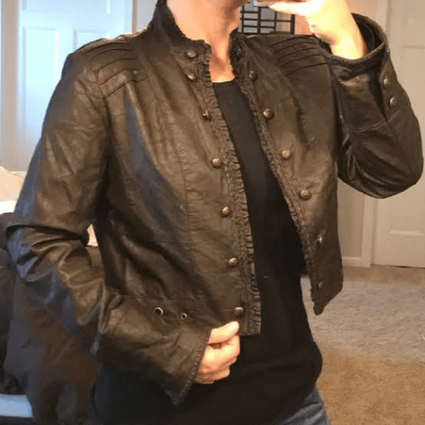 Mens Revue Real Leather Jacket