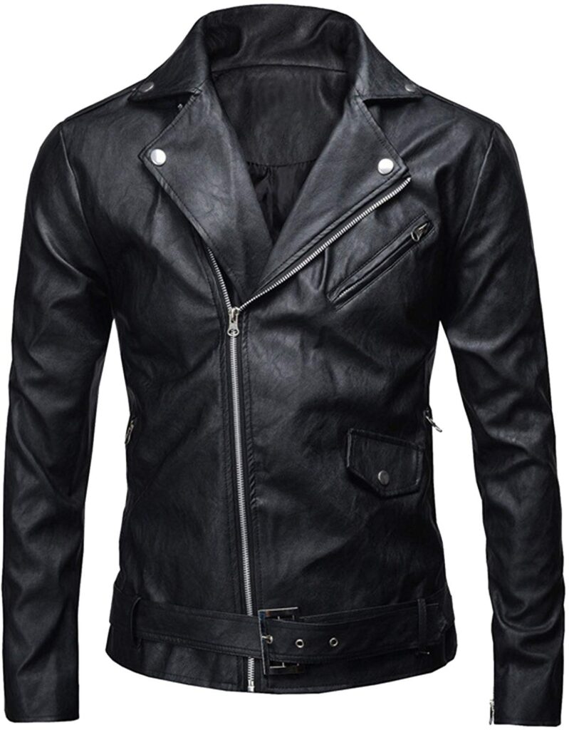 Jungkook Mens Slim Fit Leather Jacket - Right Jackets