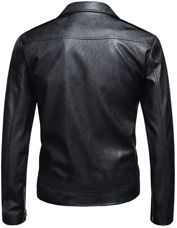 Mens Slim Fit Jungkook Black Leather Jackets