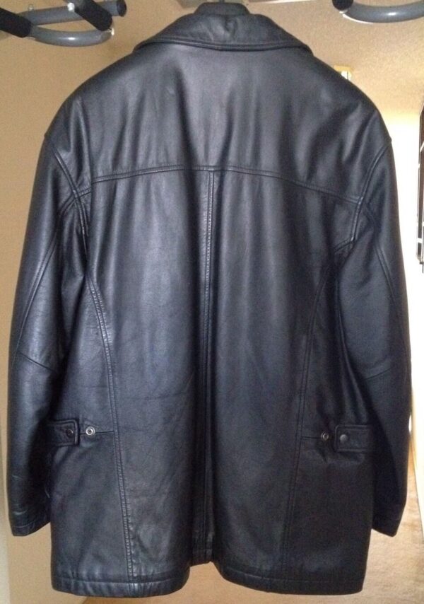 Mens South wind Black Leather Jackets