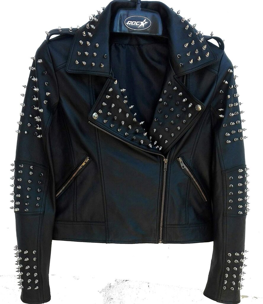 Spiked Leather Jacket - Right Jackets