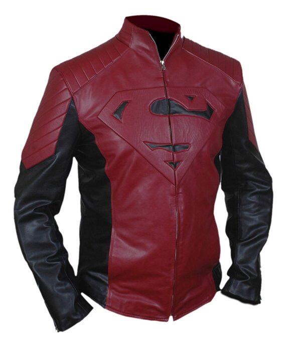 Mens Superman Genuines Leather Jacket