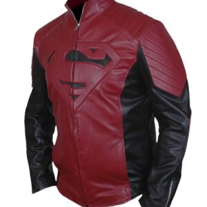 Mens Fashion Superman Genuine Leather Jacket