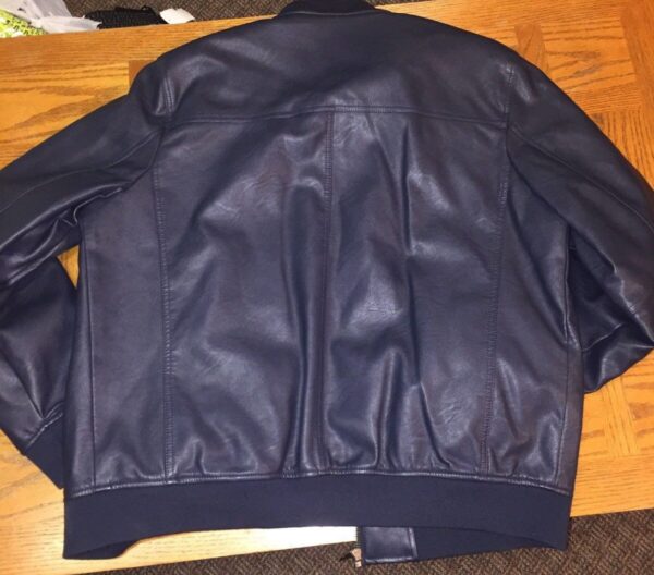 Mens Tommy Hilfigers Bomber Leather Jacket