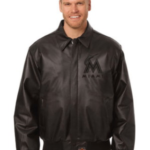 Miami Marlins baseball Leather Jacket