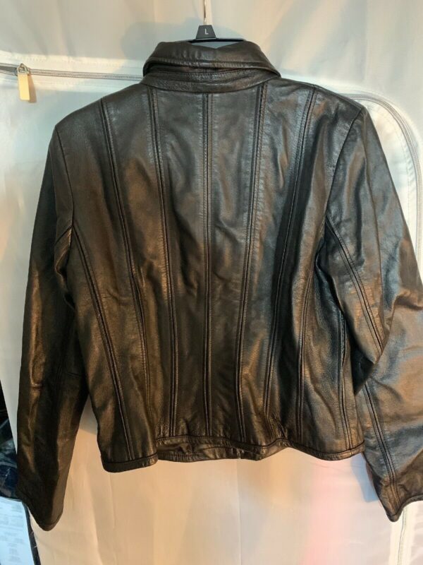 Moda International Black Motorcycle Leather Jackets