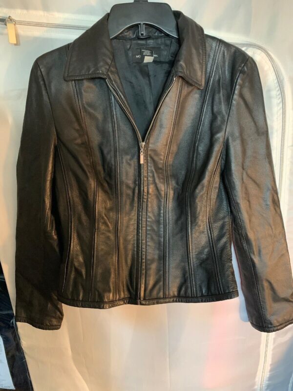Moda Internationals Black Motorcycle Leather Jacket