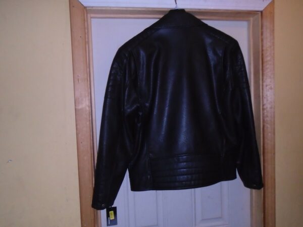 Murano Black Imitation Motorcycles Leather Jacket