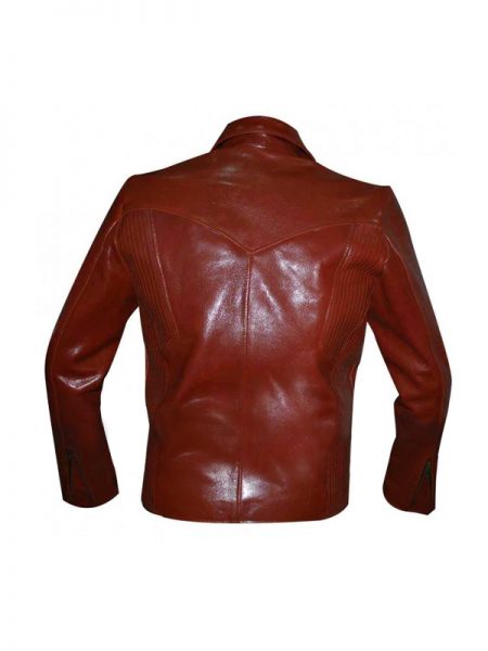 Netflix Marvels Daredevil Maroon Leather Jacket back