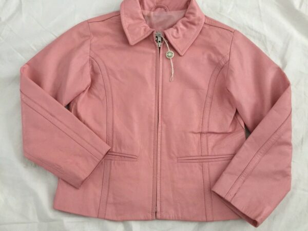 New Kids Soft Pink Leather Jackets