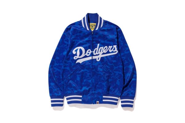 New York Yankees Bape X Mitchell Ness Mlb Blue Dodgers Varsity Jacket