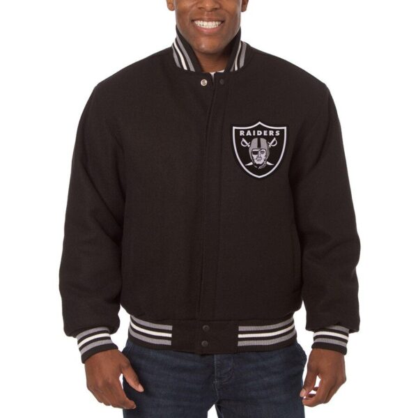 Oakland Raiders Brown Embroidered Jacket