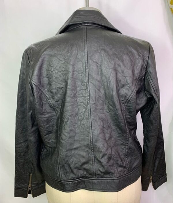 Old Navy Black 100 Leather Jackets