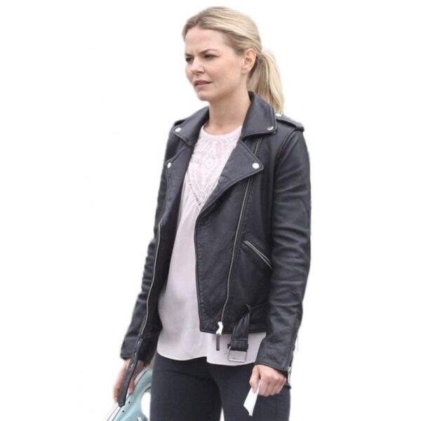 Once Upon A Time Emma Swan Black Leather Jicket
