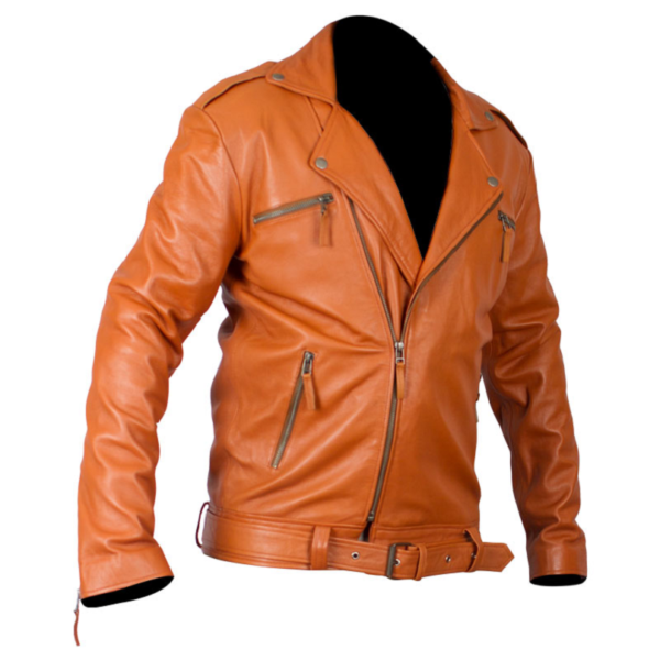 Orange Leathers Jacket