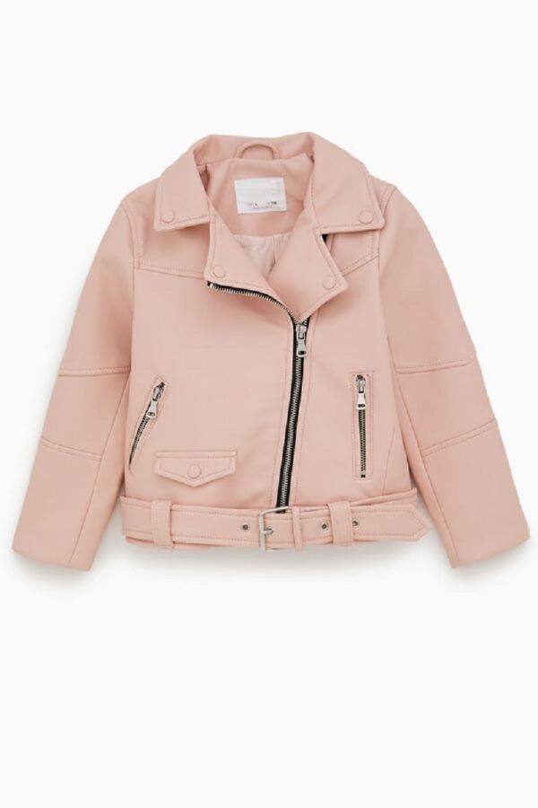 Pastel Leather Jacket Zara