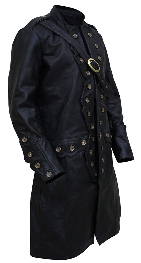 Pirates of The Caribbean 5 Turners Orlando Leather Coat