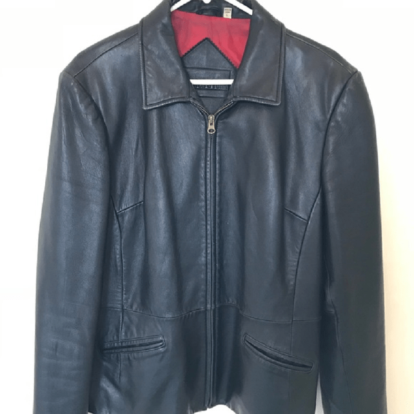 Preston York Black Leather Jacket