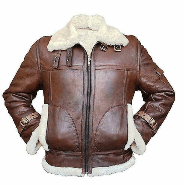 RAF Aviator B3 Cowskin Fur Leather Jacket