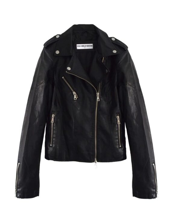 Rebel Heart Moto Black Leather Jackets