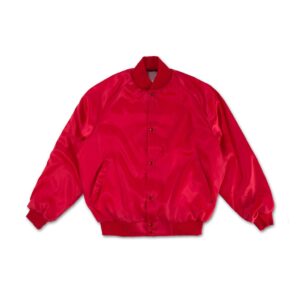 Lips Satin Bomber Jacket