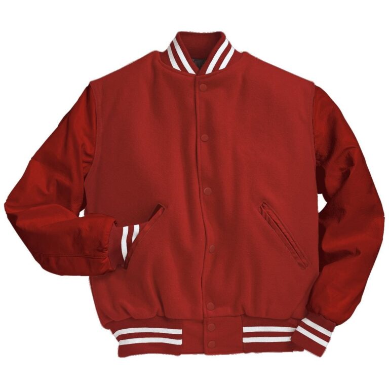 Red Varsity Letterman Jacket - Right Jackets