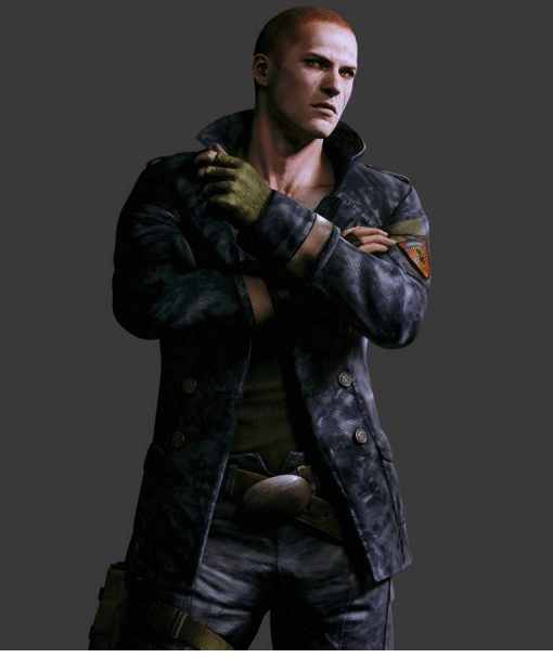 Resident Evil 6 Blue Double Breasted Jake Muller Jacket