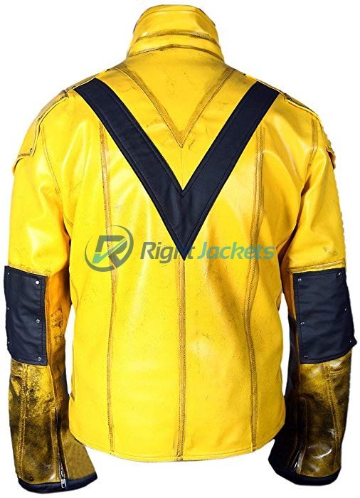 Reverse Flash Eobard Thawne Zoom Yellow Lightning Leather Jacket