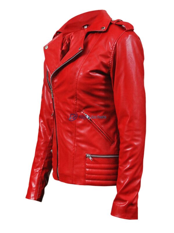 Women Southside Serpents Riverdale Cheryl Blossom Red Leather Jacket