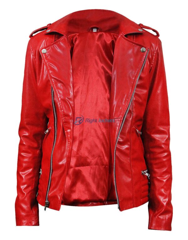 Women Riverdale Cheryl Blossom Southside Serpents Red Leather Jacket