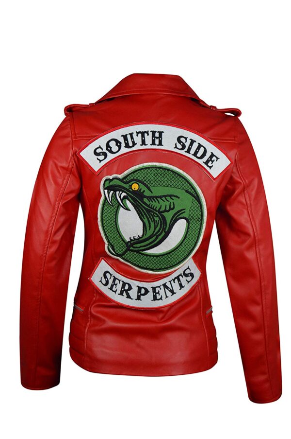 Riverdale South Side red Biker Leather Jackeit
