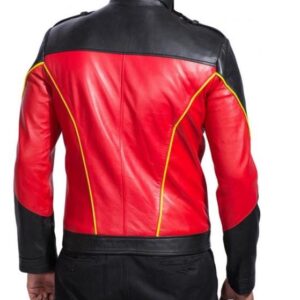 Robin Tim Drake Biker Leather Jacket