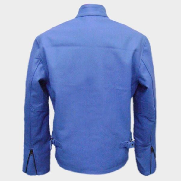 Ryan Reynolds Blue Leather Jackets