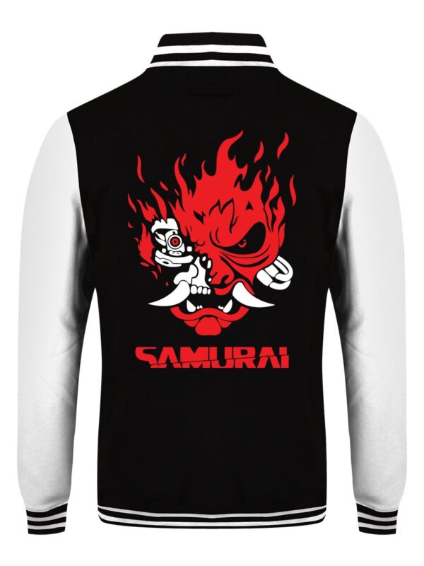 Samurai Logo Black Varsity Jackets